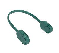 Songelt Portable Hanging Neck Fan Hands USB Charging 3 Speed Settings Air Cooler Portable Hanging Neck Fan Green