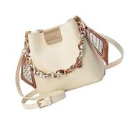 Songelt PU Leather Crossbody Bag Spacious Shoulder Purse Chain Bucket Bags With Adjustable Strap For Commuting And Shopping Ladies Handbag