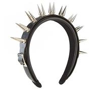 Songelt Punk Headband Rivet Headband Steampunk Rivets Hair Band Rock Headwear Gothic Punk Leather Hair Hoop Rock Headwear