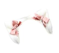 Songelt Punk Maid Cats Ear Hair Clip Bowknot Hair Slide Costume Barrettes Female Roleplay Party Masquerades Headwear Accessories