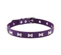 Songelt Punk Styles Leather Chokers Necklace With Bone Charm Adjustable Closure For Edgy Streetwear Fashion Adjustable Metal Clasp Necklace