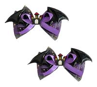 Songelt Punk Top Hat Pumpkin Devil Wing Hair Clip Pair Duckbill Clip Choker Top Hat Halloween Pumpkin Series Halloween Hair
