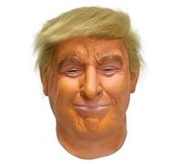 Songelt Realistic Celebrity Headgear Halloween Dress Up Celebrity Costume Headgear Full Head Face Cover For Adult Halloween Realistic Character