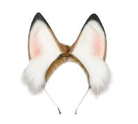 Songelt Realistic Ear Headband Animation Headband Masquerades Costume Headdress Female Cosplay Dress Up Accessories Maid Ears
