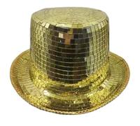 Songelt Reflective Panama Hat Blingbling Mirrored Hat For Club Cocktail Parties Vacation For Male Female Comedian Actor Top Women