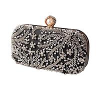 Songelt Rhinestones Evening Purse Fashion Embroidery Work Functional Strap Option Shoulder Bag Handbag Wedding Prom Wear Beaded Embroidery Evening Purse