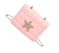 Songelt Rhinestones Star Crossbody Bag For Women Trendy Shoulder Bag PU Leather Dating Work Chain Small Square Women Rhinestones Star Crossbody Stylish Dating Trendy Shoulder