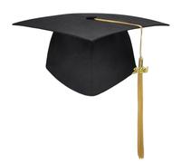 Songelt School Graduation Party Caps With Fringes Plain Mortarboard Hat University Bachelor Doctor Academic Doctor Hat Unisex Bachelor Bachelorettes Caps