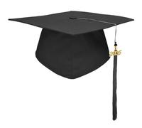 Songelt School Graduation Party Caps With Fringes Plain Mortarboard Hat University Bachelor Doctor Academic Doctor Hat Unisex Bachelor Bachelorettes Caps