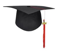 Songelt School Graduation Party Caps With Fringes Plain Mortarboard Hat University Bachelor Doctor Academic Doctor Hat Unisex Bachelor Bachelorettes Caps
