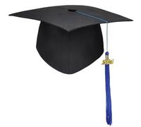 Songelt School Graduation Party Caps With Fringes Plain Mortarboard Hat University Bachelor Doctor Academic Doctor Hat Unisex Bachelor Bachelorettes Caps