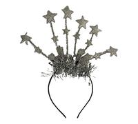 Songelt Sequins Stars Headband New Year Christmas Hair Hoop Tinsel Headdress Novelty Photo Props Party Supplies Tinsel Hair Band Holiday Party