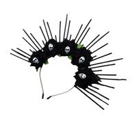 Songelt Skull Rose Headband For Festival Crowns Hairband Stage Performances Hairhoop Female Crownpiece Skull Flower Headpiece Festival Photo Props
