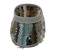 Songelt Sparkling Hat Mirrored Wild For Bachelorette Party Disco Hat Disco For Actor Actress Glass Heated