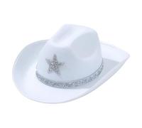 Songelt Sparkling Party Hat Heavy Crystal Belt Rhinestones Hat For Bachelor Party Bride For Actor Actress Hats