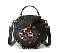 Songelt Steampunk PU Leather Messenger Bag Gothic Handbag Retro Handheld Crossbody Shoulder Bags Satchel For Women Girls Steampunk Leather Bag