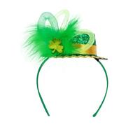 Songelt StPatrick Festival Celebration Headband Party Sequins Green Hat Hair Hoop Shamrock Headbands Irish Hair Accessories Children's Headband