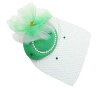 Songelt StPatricks Day Small Top Hat Hair Clip Fascinator Hat For Irish National Day Holiday Party And Theme Event Hairstyling Green Top Hair Clip