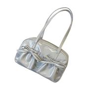 Songelt Stylish Bows Detail Shoulder Bag Commuters Friendly Design Spacious Interior Underarm Purse PU Handbag For Women Girls Spacious Commute Shoulder Bag
