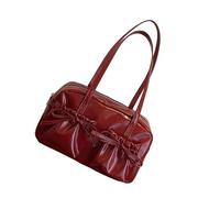 Songelt Stylish Bows Detail Shoulder Bag Commuters Friendly Design Spacious Interior Underarm Purse PU Handbag For Women Girls Spacious Commute Shoulder Bag