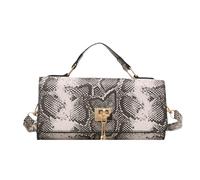 Songelt Stylish Crossbody Bag For Women Evening Bag Trendy Shoulder Snake Print Handbag PU Leather Accordion Women Crossbody Pu Leather Shoulder Snake Print Handbag Small Square