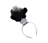 Songelt Stylish Feathered Headwear Rhinestones Crowns Hairhoop For Carnivals Celebration And Party Enthusiasts Costume Crownpiece Fashion Headgear
