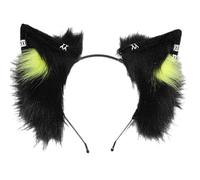 Songelt Stylish Foxes Ears Hair Hoop Headband Costume Headpiece Comfortable Plush Accessory For Children And Adults Fashionable Plush Earband