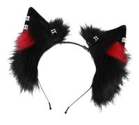 Songelt Stylish Foxes Ears Hair Hoop Headband Costume Headpiece Comfortable Plush Accessory For Children And Adults Fashionable Plush Earband