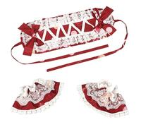 Songelt Stylish Lace Hairband Arm Sleeves Anime Maid Costume Props Headwear For Women Teens Japanese Animation Event Headpiece Hair Accessories