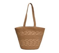 Songelt Stylish Straw Bag For Women With Ample Space Shoulder Purse Bucket Handbag Everyday Use Bag For Daily Essential Beach