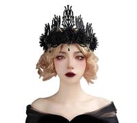 Songelt Tassels Witch Crown Headband For Women Crown Headpiece For Weddings Proms Party Vintage Gothic Headwear Witch Headband Halloween Halloween Gothic