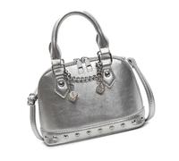 Songelt Trendy 2025 Women's Shoulder And Crossbody Bags In Glossy PU Shell Handbags With Elegant Rivet Decors For Everyday Use Glossy PU Handbag