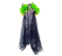Songelt Tulle Skull Flower Hairband For Women Cosplay Party Costume Day Of The Death Headband Halloween Hair Accessories Cosplay Head Accessory