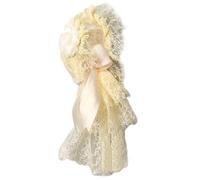 Songelt Unique Lace Hat Hair Clip With Tulle Detailing Lace Headdress Cosplay Headpiece Hair Accessories For Stylish Women Party Headwear