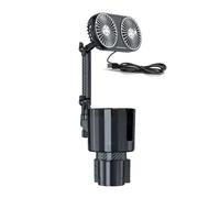 Songelt USB Car Fan Mounted Cup Holder Powerful Speed With Adjust Direction 360°Rotate For Travel Cart Fan