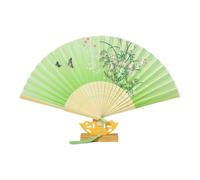 Songelt Vintage Florals Butterfly Pattern Folding Fan Silk Fabric Portable Cooling Accessories Hand Fan For Women Girls Gift Weddings Party Decoration