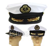 Songelt White Adult Yacht Boat Captain Navy Cap Cosplay Dress Sailor Hat PLS NOTE That Due To Lighting Effects