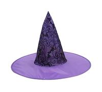 Songelt Witch Hat Costume For Women Men Teenagers For Halloween Party Decorations Sequins Tulle With Cobweb Masquerade Costume Accessory