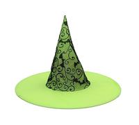 Songelt Witch Hat Costume For Women Men Teenagers For Halloween Party Decorations Sequins Tulle With Cobweb Masquerade Costume Accessory
