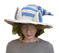 Songelt Witch Hat With Design Stylish Knitted Headpiece For Halloween Party New Year Party Background Decor For Children And Adults