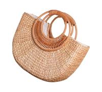 Songelt Women Bag Fashion Straw Bag Elegant Handbag Vacation Handwoven Top Handle For Travel And Vacation Women Beach Elegant Handbag Straw Daily Girl For Travel