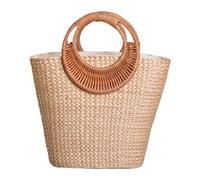 Songelt Women Bag Fashion Straw Bag Elegant Handbag Vacation Handwoven Top Handle For Travel And Vacation Women Beach Elegant Handbag Straw Daily Girl For Travel