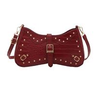 Songelt Women Bag Retro Shoulder Bag Simple Underarm Purse PU Leather Crossbody Rivets Armpit Commuting For Everyday Women Shoulder Retro Crossbody Rivets Underarm Stylish Armpit