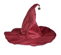 Songelt Women Costume Witch Pleated Wizard Hat Halloween Party Headwear Cloche-Hats Holiday Headdress Teens Girl Cosplay Hat Women Witch