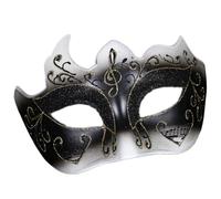 Songelt Women Elegant Glittering Musical Note Carnivals Venetians Half Face Cover For Masquerade Party And Wedding Event Eyemask Cosplay