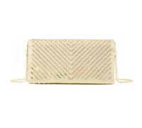 Songelt Women Evening Bag Pearls Banquet Bag Clutches Purse Chain Strap Shoulder Crossbody Rhinestones Handbag For Wedding Women Shoulder Rhinestones Evening Pearls Clutch Purse For Banquet Party
