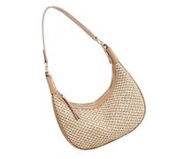 Songelt Women Straw Woven Crossbody Bag Simple Dumplings Bag Retro Shoulder Armpit Casual Messengers For Everyday Women Crossbody Straw Woven Shoulder Ladies Casual Messenger