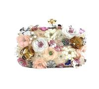 Songelt Women's Evening Bag Retro Beaded Clutch Bags Colorful Flower Handbag Floral Crossbody Bag Party Banquet Shoulder Bags Beaded Clutch For Women Evening Purse
