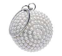Songelt Womens Evening Bag Round Ball Wedding Party Handbag Artificial Pearl Purse Ladies Shoulder Bag Leather