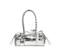 Songelt Women's Handbag PU Leather Shoulder Bag Elegant Crossbody Bags With Adjustable Strap Underarm Purse For Travel Work Silver Handbag